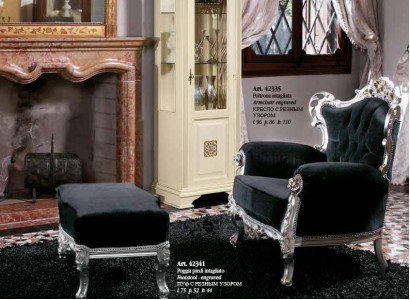 Eleganter Sessel Couch Sofa Polster Fernsehsessel Barock Rokoko Luxus