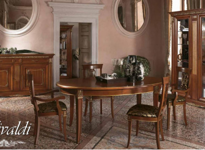 Esstisch Tisch Gruppe Esszimmer Wohnzimmer Holz Barock Rokoko Italien Möbel