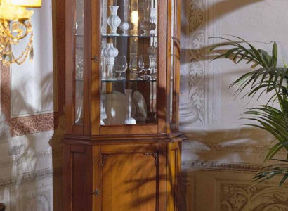 Eck Vitrine Vitrine Schrank Vitrinen Wohnzimmer Schau Schränke Design