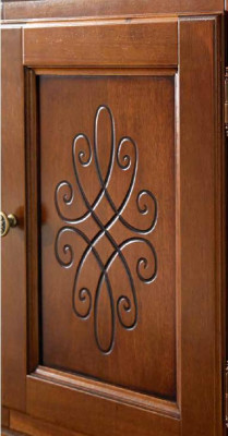 Klassische Wohnzimmer Vitrine Sideboard RTV Regal Wände Schrank 3tlg. Massivholz