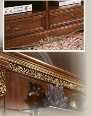 Büroeinrichtung Arbeitszimmer Chef 2tlg. Set Schreibtisch + Aktenschrank Tisch Massivholz