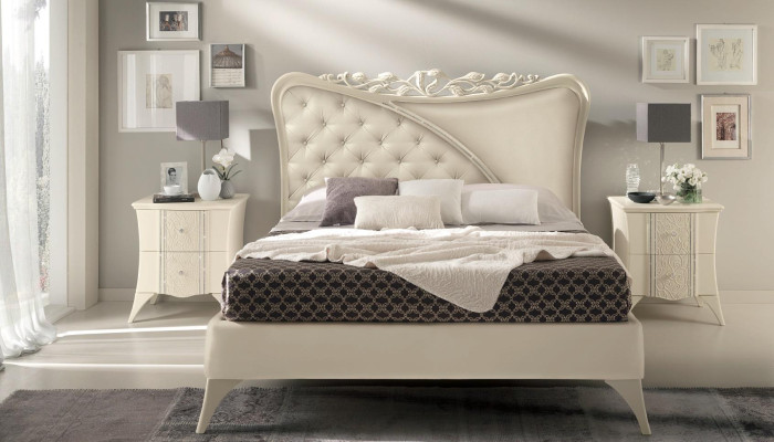 Schlafzimmer Bett Nachttisch Konsole Kleiderschrank Modern Holz Luxus Set 6tlg.