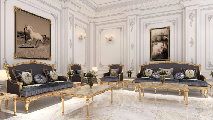 Wohnlandschaft Sofa Couch 6tlg Garnitur 3 2 1 Sitzer Couchtisch 2x Beistelltisch