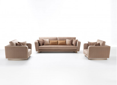 Sofagarnitur 3+1+1 Sitzer Set Design Sofa Polster Couchen Couch Klassisch 3 tlg.