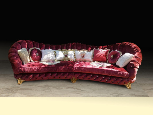 Eckcouch Polster Sofa Couchen Sitz Möbel Eckgarnitur Sofas Wohnlandschaft Runde