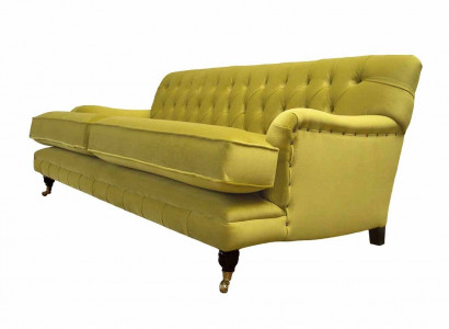 Chesterfield Sofa Polster Couch 3 Sitzer Gelb Gelb Sofas Couchen