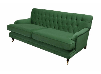 Chesterfield 3 Sitzer Designer Sofa Couch Polster Luxus Couchen Textil