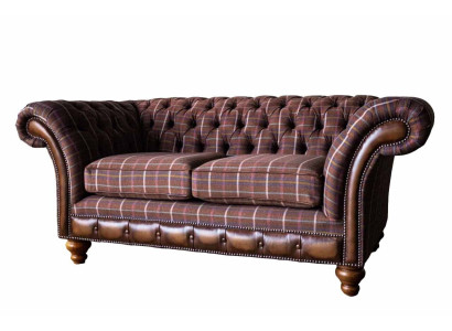 Chesterfield Zweisitzer Möbel 2 Sitzer Sofa Couch Polster Lounge Couchen