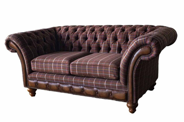 Chesterfield Zweisitzer Möbel 2 Sitzer Sofa Couch Polster Lounge Couchen