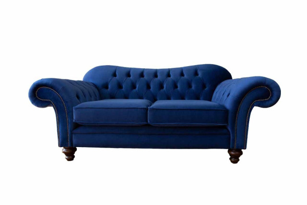 Sofas Chesterfield Design Sofa 2 Sitzer Couch Luxus Klassische Textil