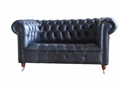 Klassisch Design Chesterfield Luxus Polster Sofa Couch Sitz Garnitur Leder Neu