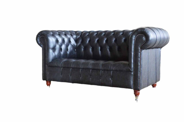 Klassisch Design Chesterfield Luxus Polster Sofa Couch Sitz Garnitur Leder Neu