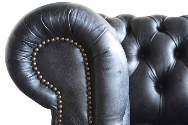 Klassisch Design Chesterfield Luxus Polster Sofa Couch Sitz Garnitur Leder Neu