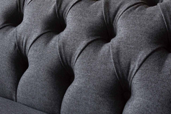 Chesterfield Sofa 3 Sitzer Couch Polster Luxus Textil Couchen Sofas
