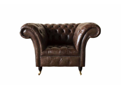 Chesterfield Sessel Klassisch Design Wohnzimmer Polster Einsitzer Stil Möbel