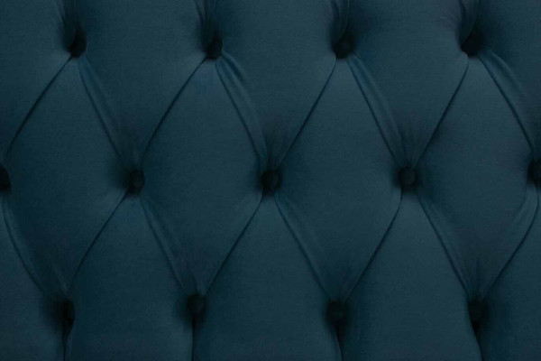 Chesterfield Design Luxus Polster Sofa 3 Sitzer Blau Couch Textil Neu