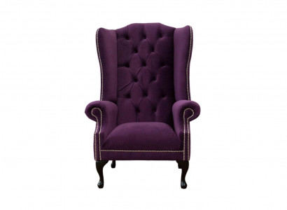 Ohrensessel Sessel Design Polster Sofa Couch Chesterfield Textil Neu