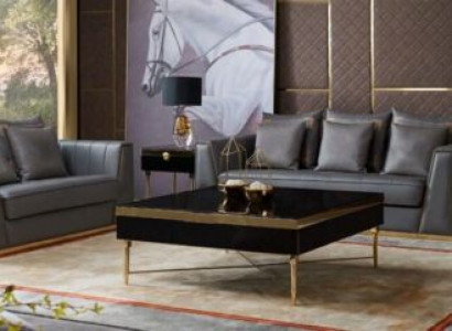 Luxus Möbel Sofagarnitur Couch Sofa Polster 3 2 1 Sitzer mit Couchtisch