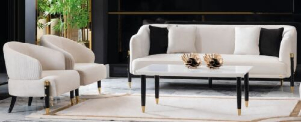 Sofagarnitur 3+1+1 Sitzer Set Design Sofa Neu Polster Couchen Couch Garnitur Neu