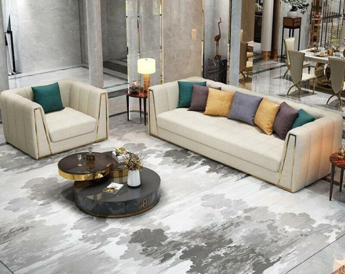 Sofagarnitur Designer Sofa Ledersofa 321 Sitzer Dekorative Modernes Sofa