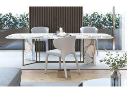 Luxus Möbel Marmor Tische 180x90cm Wohnzimmer Hotel Esszimmer Tisch Designer Neu