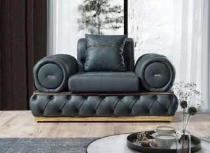 Sessel Chesterfield Sitz Barock Rokoko Klassische Möbel Wohnzimmer Polster Neu