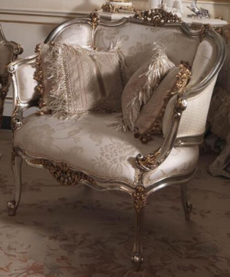 Einsitzer Italien Sessel Couch Polster Design Textil Sitzer Polster Sitz Couchen