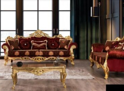 Sofagarnitur 3+3 Sitzer Luxus Set Dreisitzer Garnitur Sofas Stoff Barock Gruppe