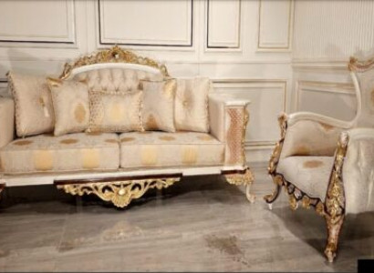 Sofagarnitur 3+1 Sitzer Luxus Set Sofa Sessel Sofas Relax Polster Design Barock