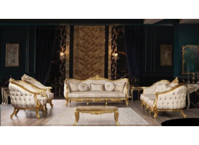 Sofagarnitur 3+3+1+1 Sitzer Couchtisch Sofa Sofas Sessel Sitz Luxus Set 5tlg