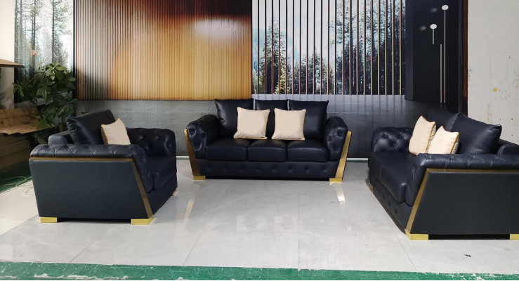 Chesterfield 3+2+1 Sofagarnitur Couch Möbel Sofa Couchen Set 3tlg