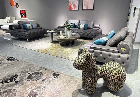 Sofa 3 Sitzer Möbel Leder Dreisitzer Sofas Wohnzimmer Stil 3er Chesterfield