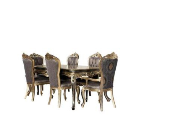 Klassischer Esstisch Tisch Barock Tische Esstische Holztisch 208x108 cm