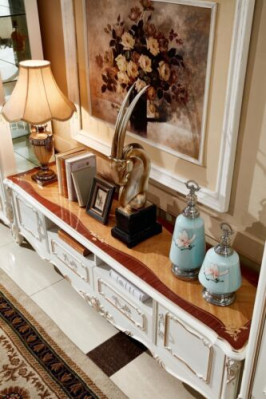 Sideboard Weiß Luxus Elegantes Wohnzimmer Kommode Schränke Lowboard Möbel Neu