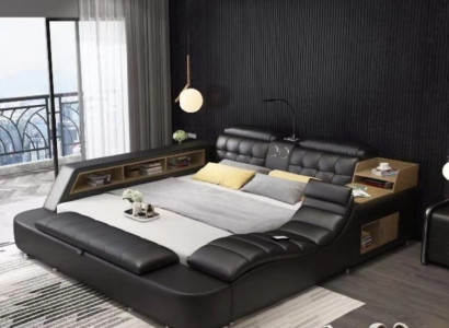 Doppelbett Schlafzimmer Polsterbett 180x200cm Multifunktion Bett Betten