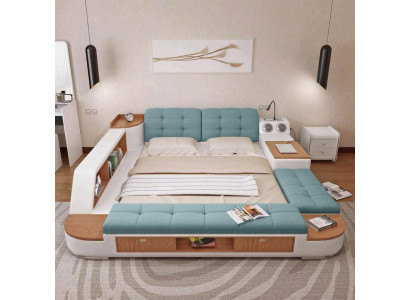 Polster Betten Moderne Hotel Multifunktion Neu Doppel Luxus Design Leder