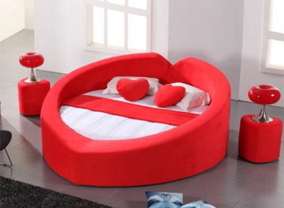 Designer Bett in Herzform Flitterwochen Bett Luxus Bettgestell Bett Bordell