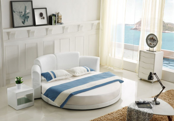Bett Rund Betten Doppel Luxus Schlafzimmer Möbel Rundes Hotel Gestell