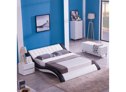 Design Bett Digital Sound USB Betten Luxus Schlafzimmer Möbel Leder