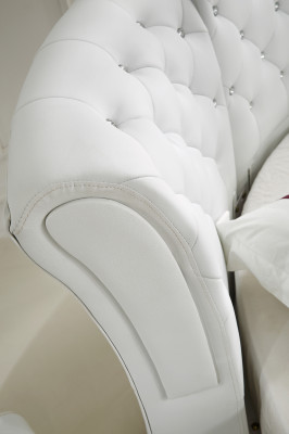 Chesterfield Rund Bett Möbel Polster Betten Schlafzimmer Möbel Lederbett Hotel