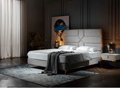 Luxus Design Bett Polster Doppel Hotel Betten Ehe 180x200cm Schlaf Zimmer