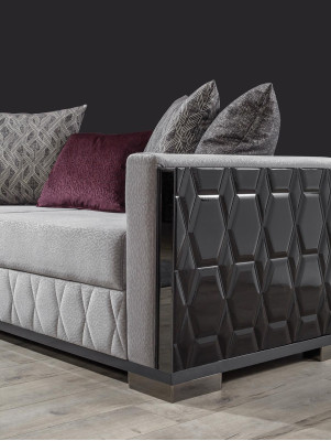 Modern Luxus Sofagarnitur Sofa Garnitur Sofas Sessel 3+1 Sitzer Stoff Design