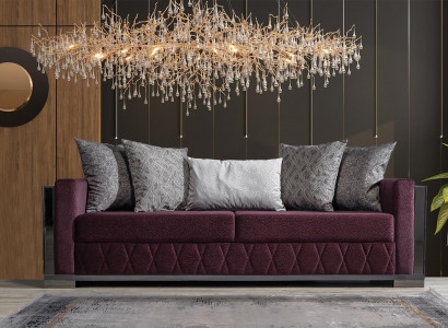 Moderne Couch Sofas Design Sofa Dreisitzer Sitz Burgund Sofa 3 Sitzer