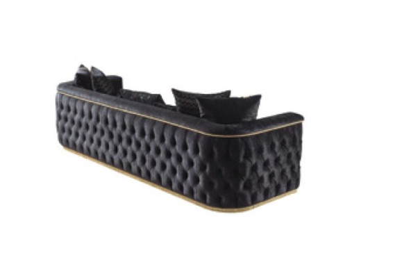 Dreisitzer Sofa 3 Sitzer Sofas Polster Couchen Chesterfield mit Textil