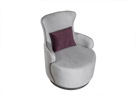 Runder Clubsessel Sofa Couch Relax Einsitzer Polster Möbel Einrichtung