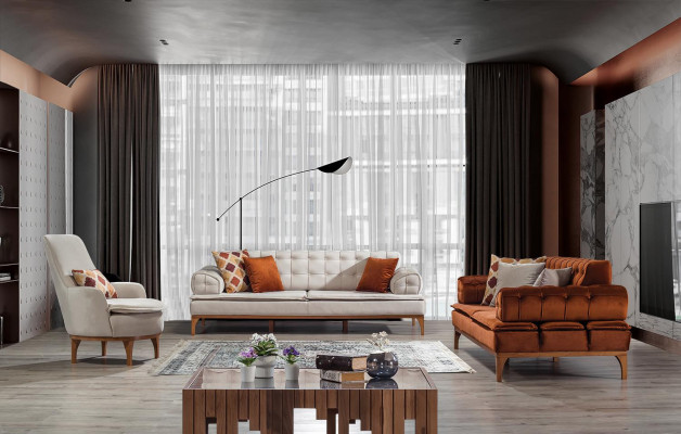 Sessel 1 Sitz Textil Lounge Luxus Neu Sessel Design Sessel Modern Neu