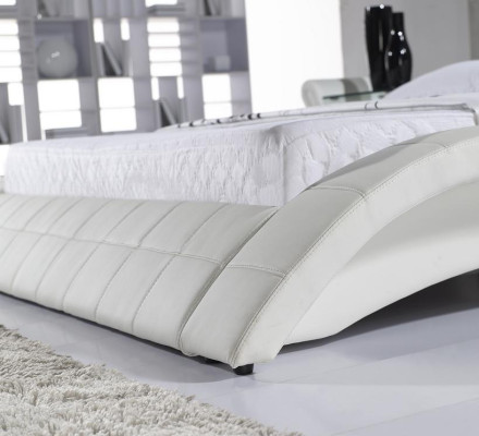 Betten Ehe 180x200cm Schlaf Zimmer Leder Doppel Bett Polster Design