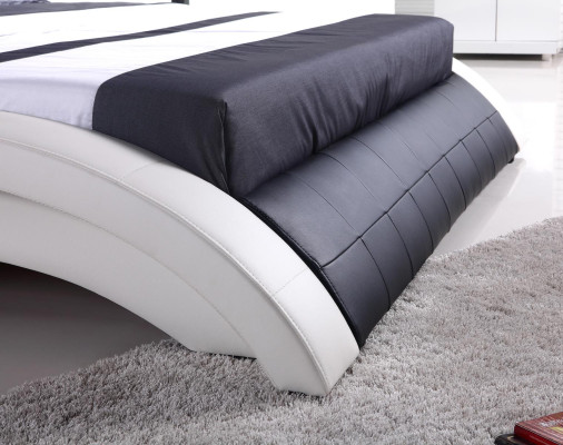 Luxus Doppel Hotel Ehe Betten Holz Schlaf Zimmer Leder Bett Polster