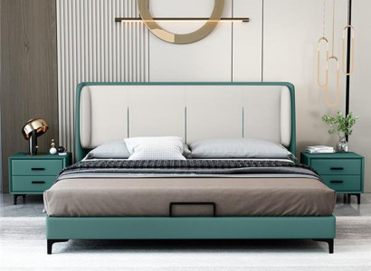 Betten Textil Hotel Luxus Polster Stoff Sitz Italien Designer Bett Schlafzimmer