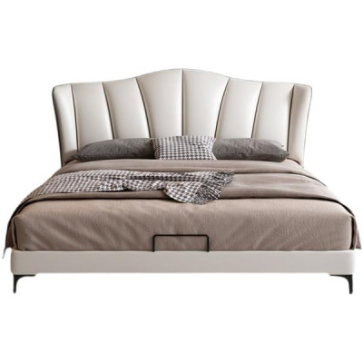 Betten Textil Hotel Luxus Polster Sitz Leder Italien Designer Bett Schlafzimmer